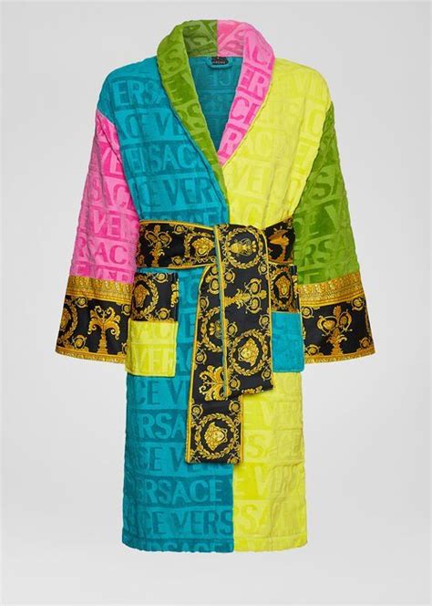 versace bathrobe legit check|authentic versace logo.